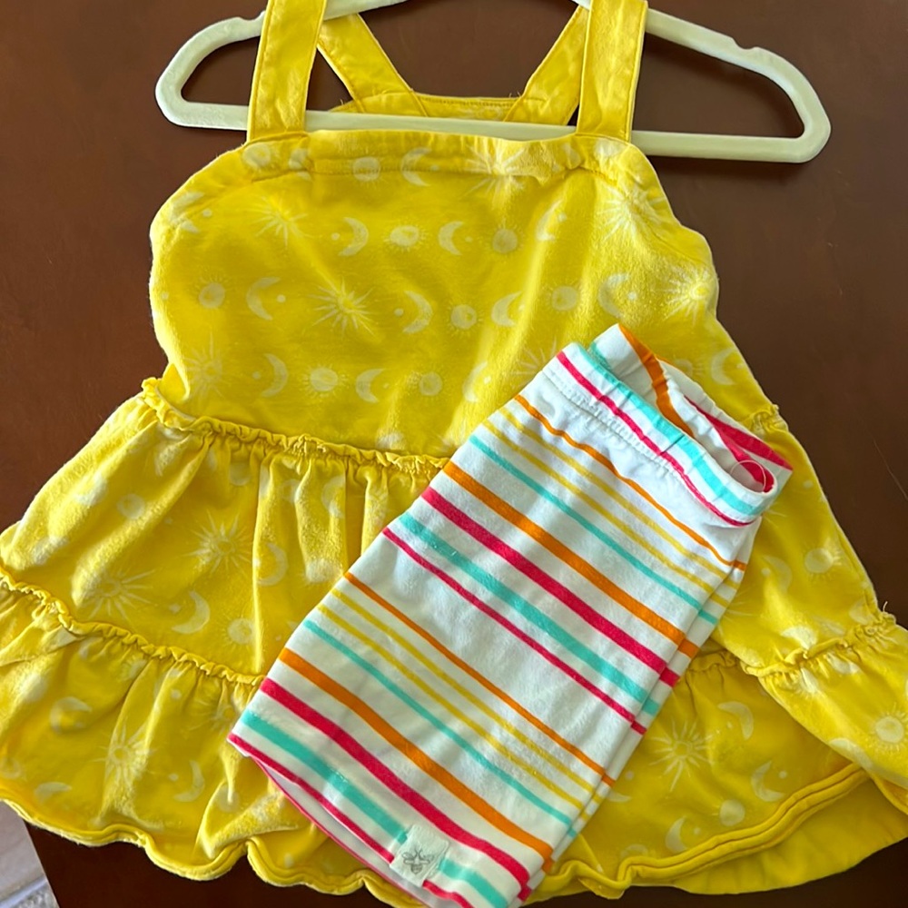 Burt’s Bees Baby Matching Set Girls Toddler size 3T - Picture 4 of 5